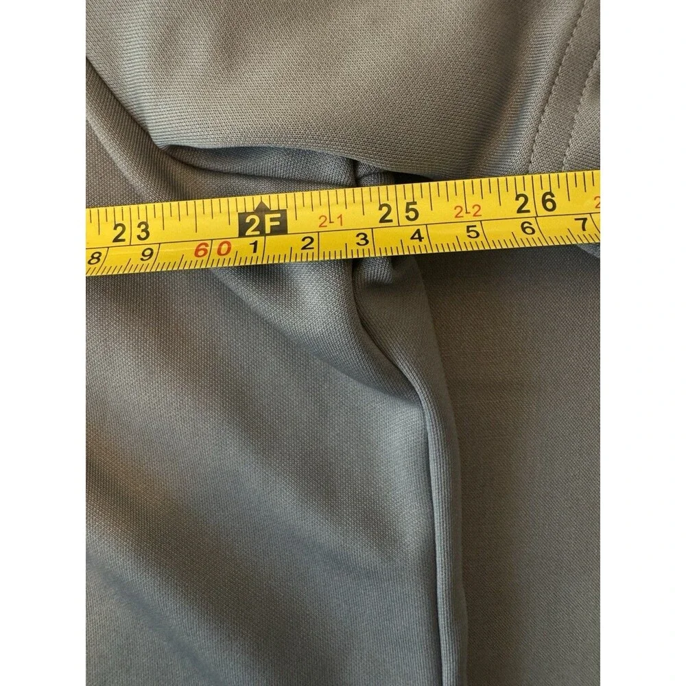 Men's Adidas Gray Golf Polo with Orange Accents Size Extra Large
